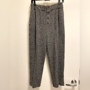 Madewell Houndstooth trousers